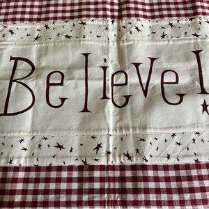 Christmas “Believe” Decorative Runner